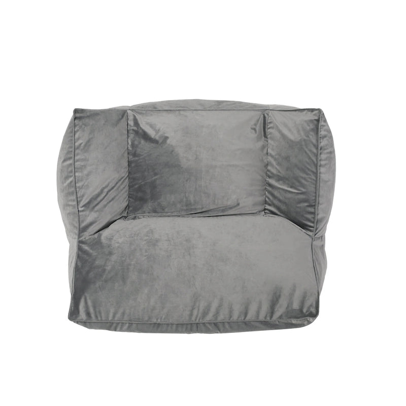 Canapé de sol surdimensionné en velours de style fauteuil