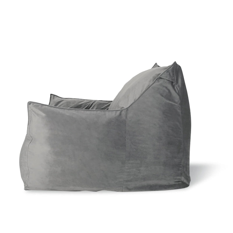 Canapé de sol surdimensionné en velours de style fauteuil