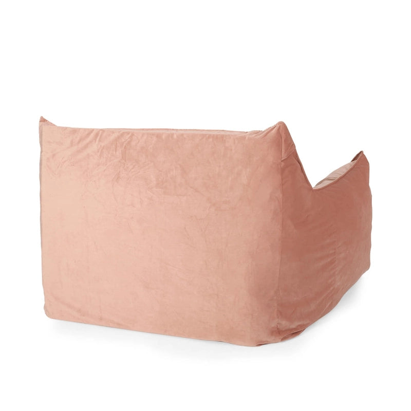 Canapé de sol surdimensionné en velours de style fauteuil