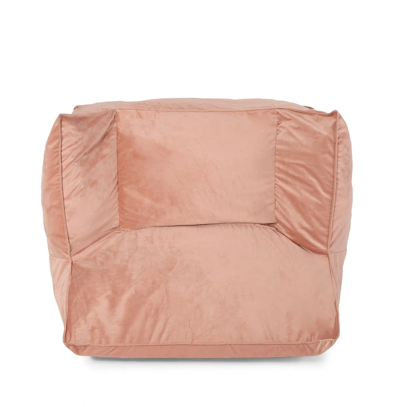 Canapé de sol surdimensionné en velours de style fauteuil