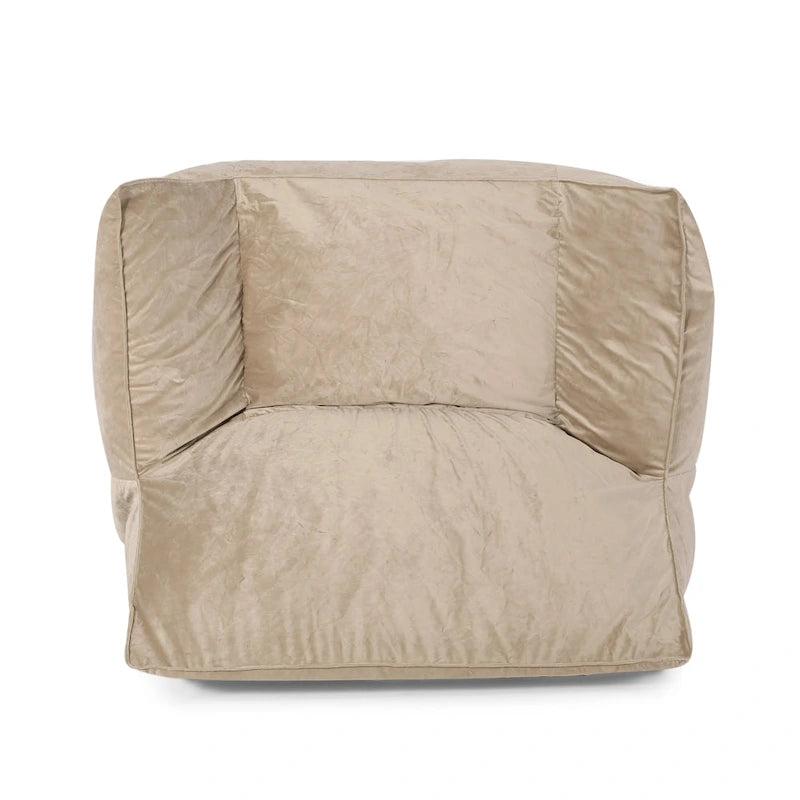 Canapé de sol surdimensionné en velours de style fauteuil