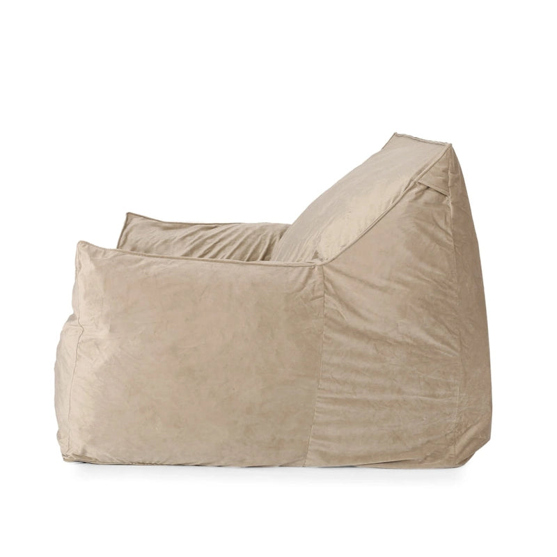 Canapé de sol surdimensionné en velours de style fauteuil