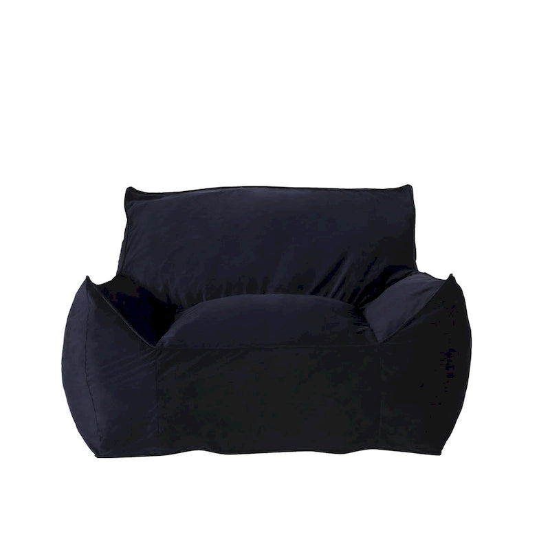 Canapé de sol surdimensionné en velours de style fauteuil