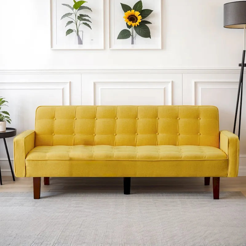 Banquette-lit pliable multifonctionnelle moderne avec accoudoirs