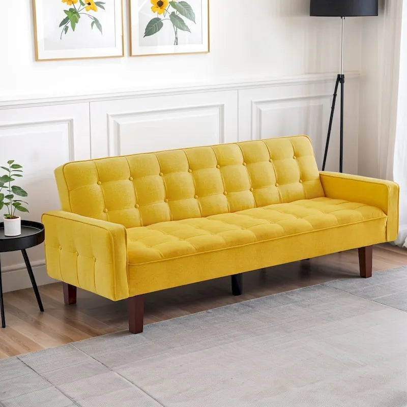 Banquette-lit pliable multifonctionnelle moderne avec accoudoirs
