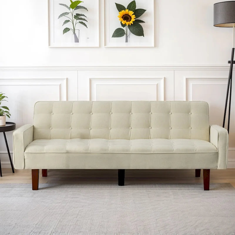 Banquette-lit pliable multifonctionnelle moderne avec accoudoirs