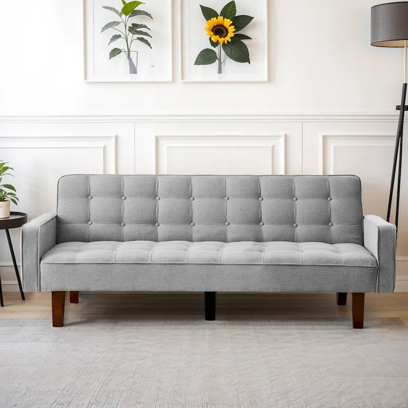 Banquette-lit pliable multifonctionnelle moderne avec accoudoirs