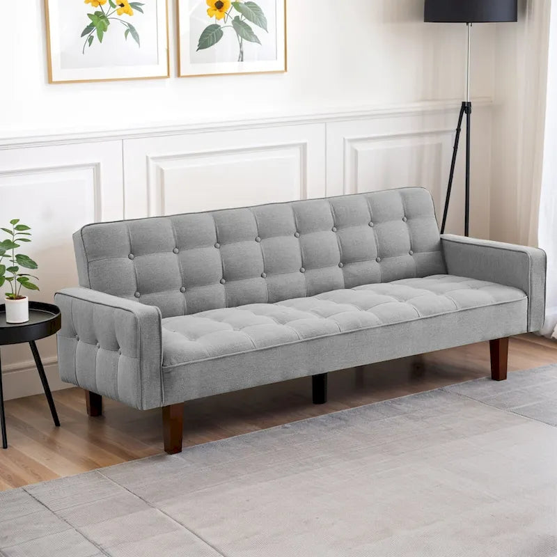 Banquette-lit pliable multifonctionnelle moderne avec accoudoirs