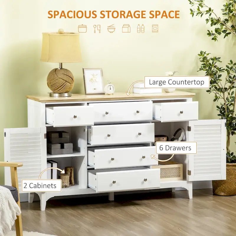 Buffet moderne avec tiroirs de rangement