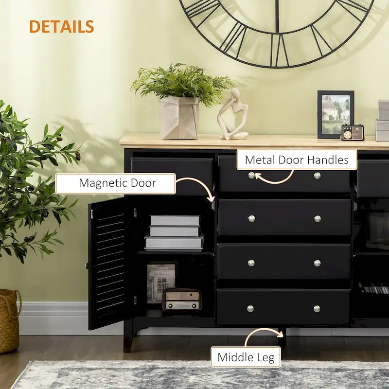 Buffet moderne avec tiroirs de rangement