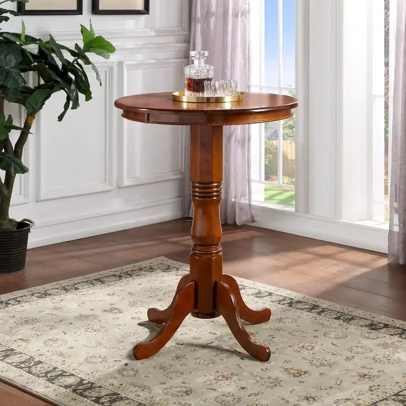 Table de bar ronde en bois