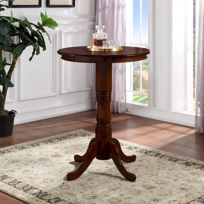 Table de bar ronde en bois