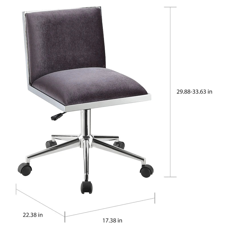 Chaise de bureau moderne réglable en tissu