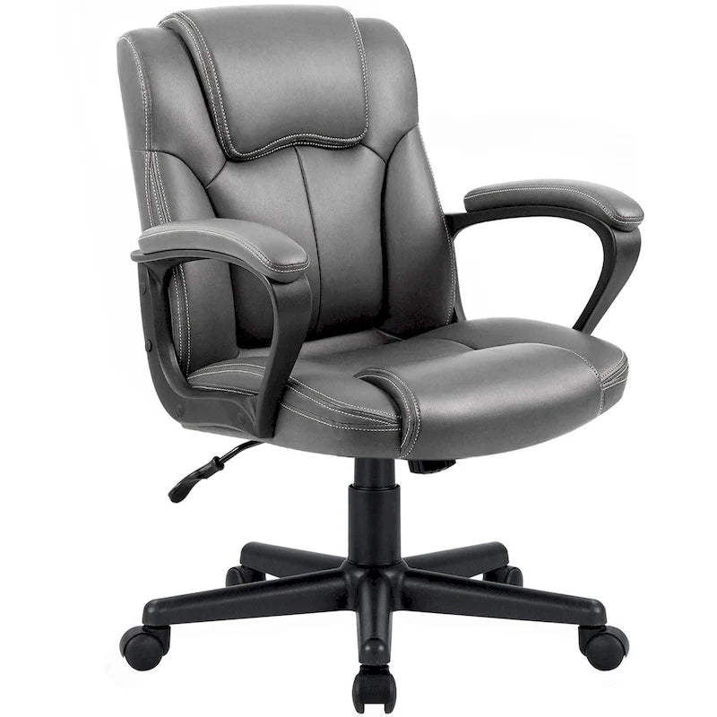 Fauteuil de bureau exécutif mi-dossier marron (usage bureau et commercial)