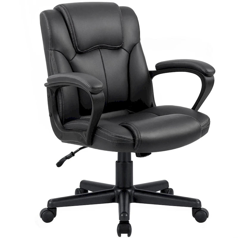 Fauteuil de bureau exécutif mi-dossier marron (usage bureau et commercial)