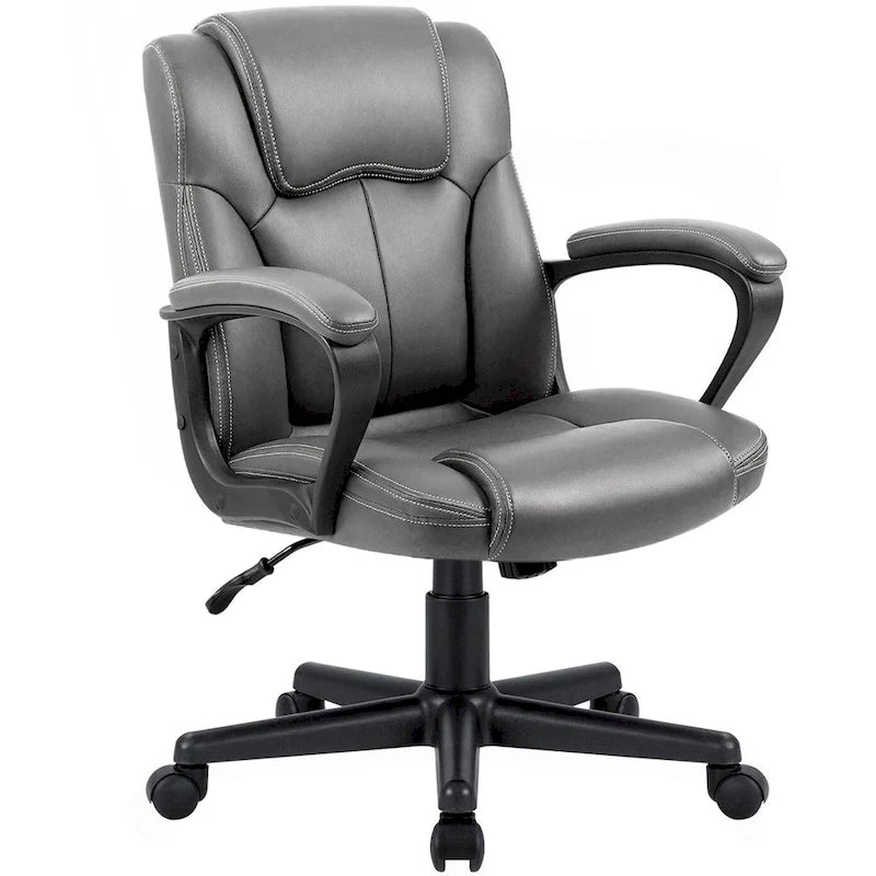 Fauteuil de bureau exécutif mi-dossier marron (usage bureau et commercial)