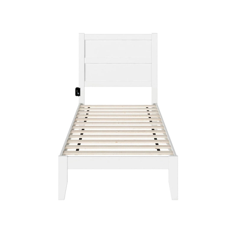 Lit une place blanc