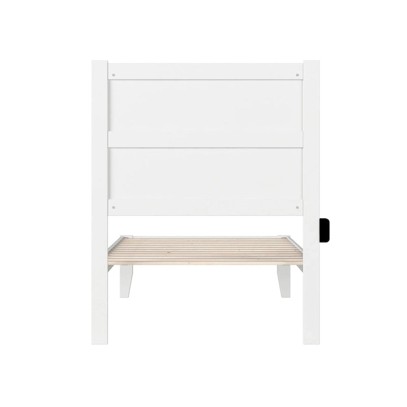 Lit une place blanc