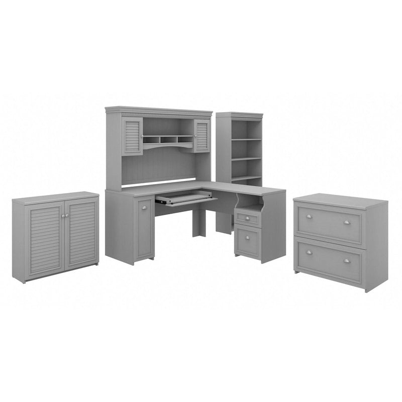 Bureau de 152 cm avec étagère et rangement