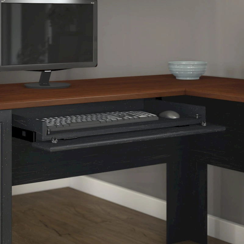 Bureau de 152 cm avec étagère et rangement