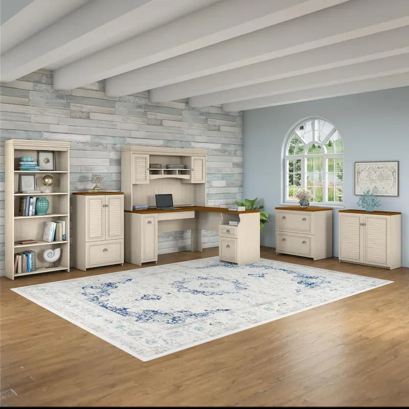 Bureau de 152 cm avec étagère et rangement