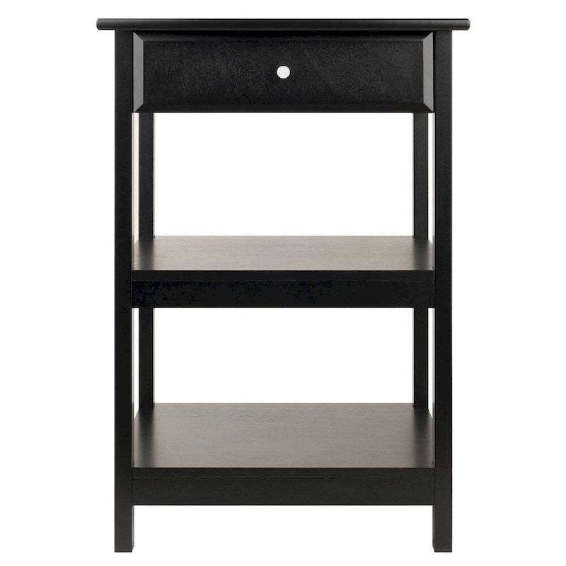 Meuble support imprimante noir