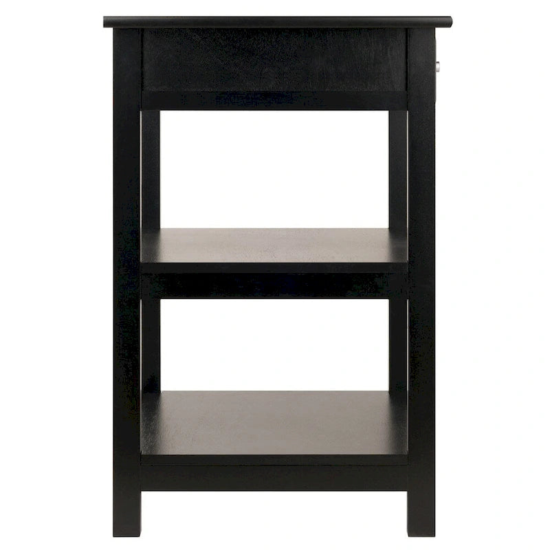 Meuble support imprimante noir
