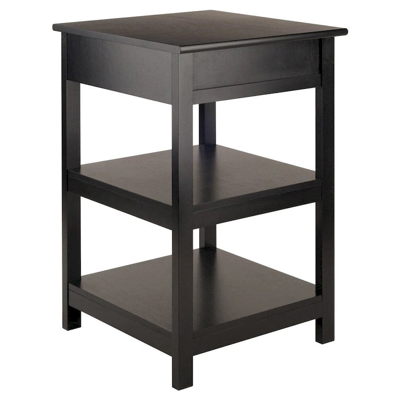 Meuble support imprimante noir