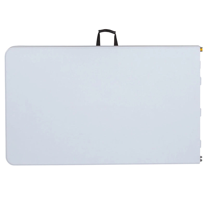 Table pliante réglable en plastique blanc granité