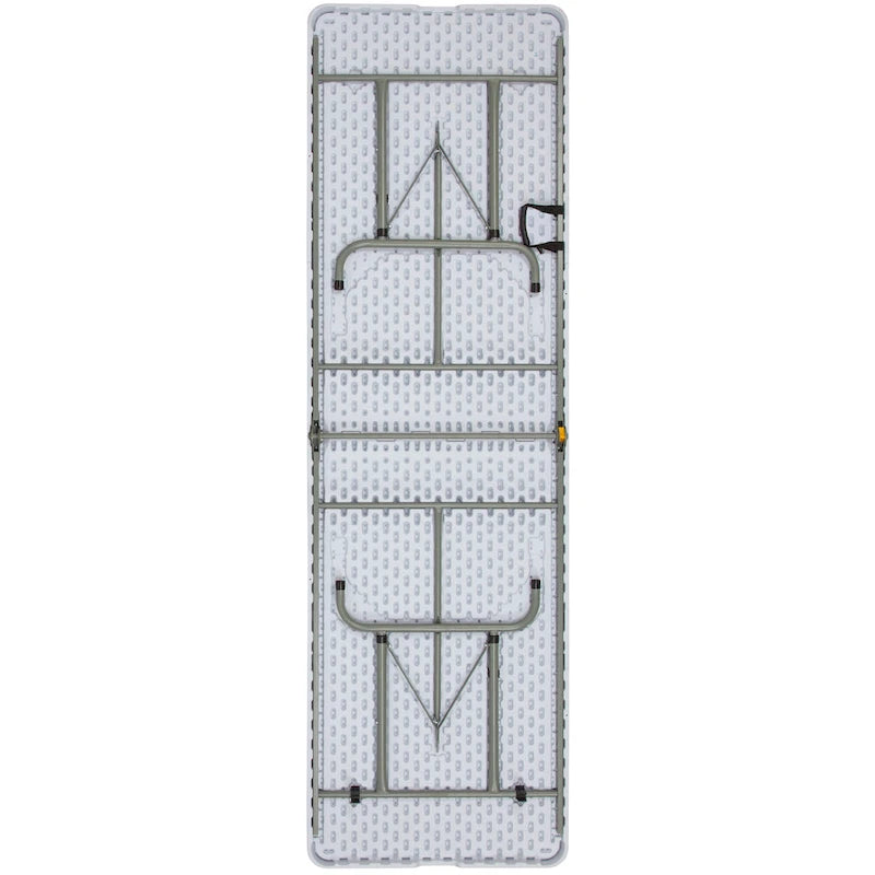 Table pliante réglable en plastique blanc granité