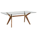 Table à manger moderne en verre