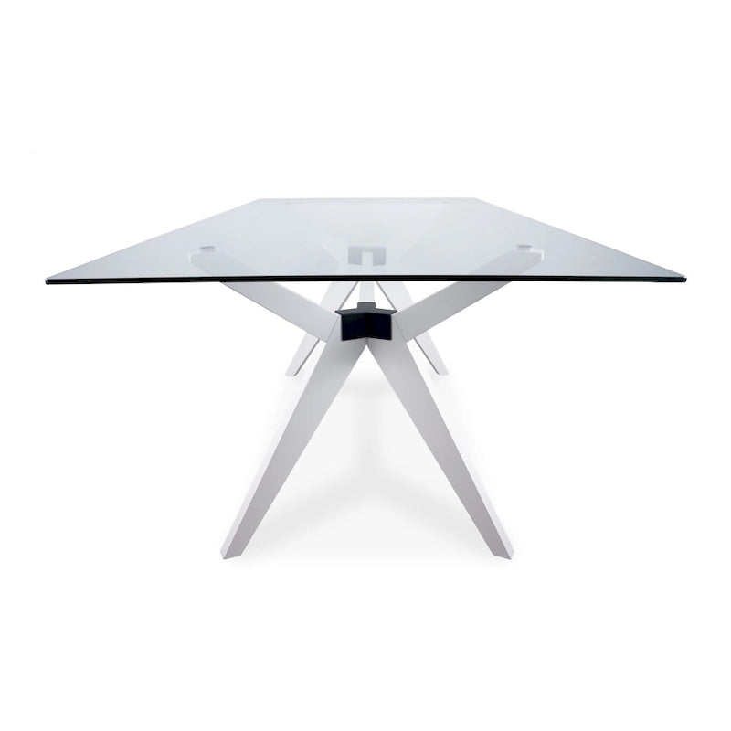 Table à manger moderne en verre
