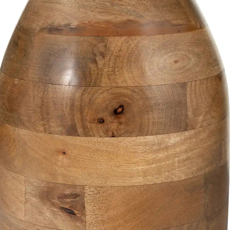 Table d'appoint décorative en bois de manguier en forme de sablier