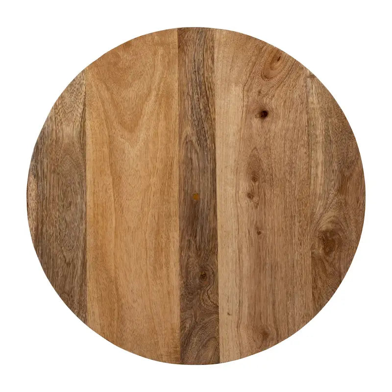 Table d'appoint décorative en bois de manguier en forme de sablier