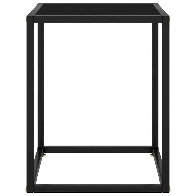 Table basse noire (avec plateau en verre noir)