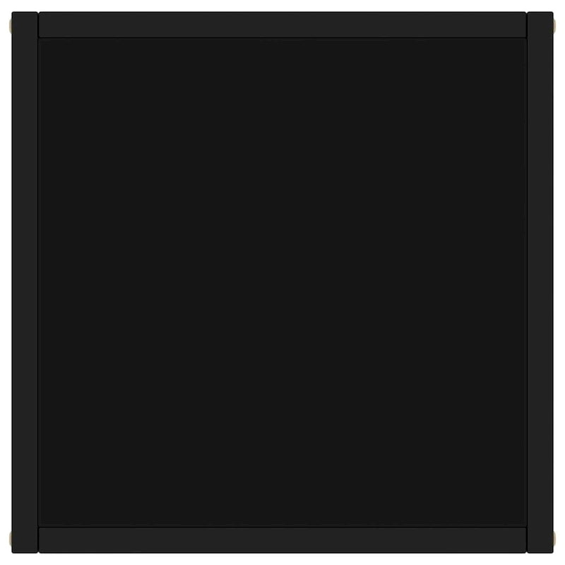 Table basse noire (avec plateau en verre noir)