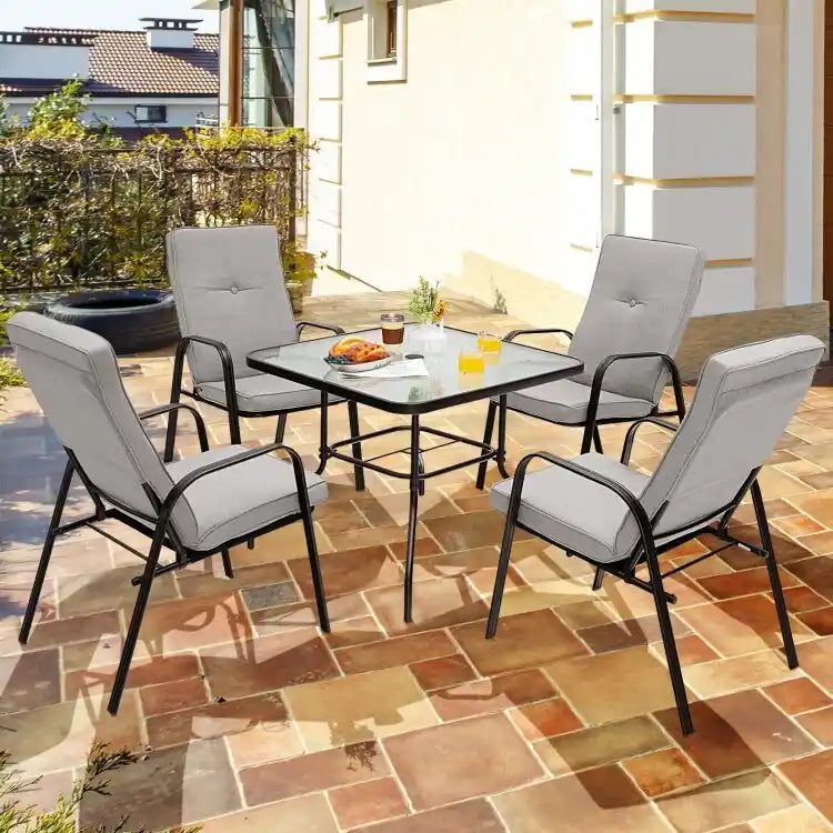 Chaise de salle à manger empilable pour patio extérieur