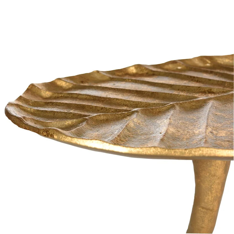 Table d'appoint dorée – 15 x 13 x 21 – 15 po L x 13 po P x 21 po H