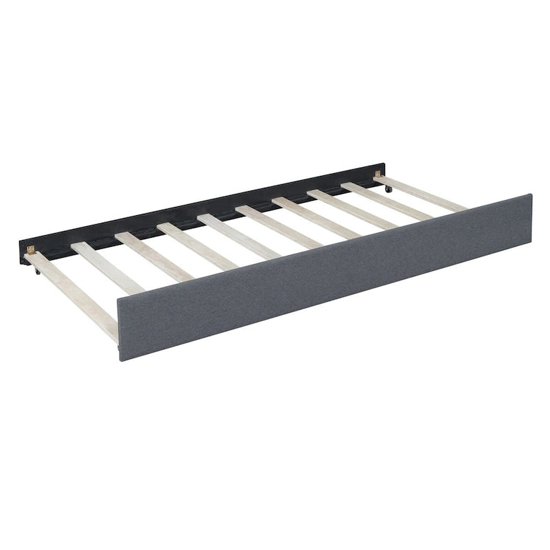 Lit de repos rembourré pleine grandeur — Aucun sommier tapissier requis — Tissu en lin