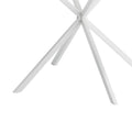 Table à manger ronde moderne avec pieds croisés