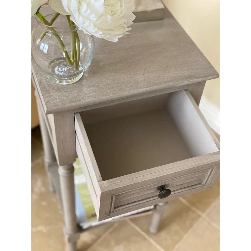 Table d'appoint avec rangement