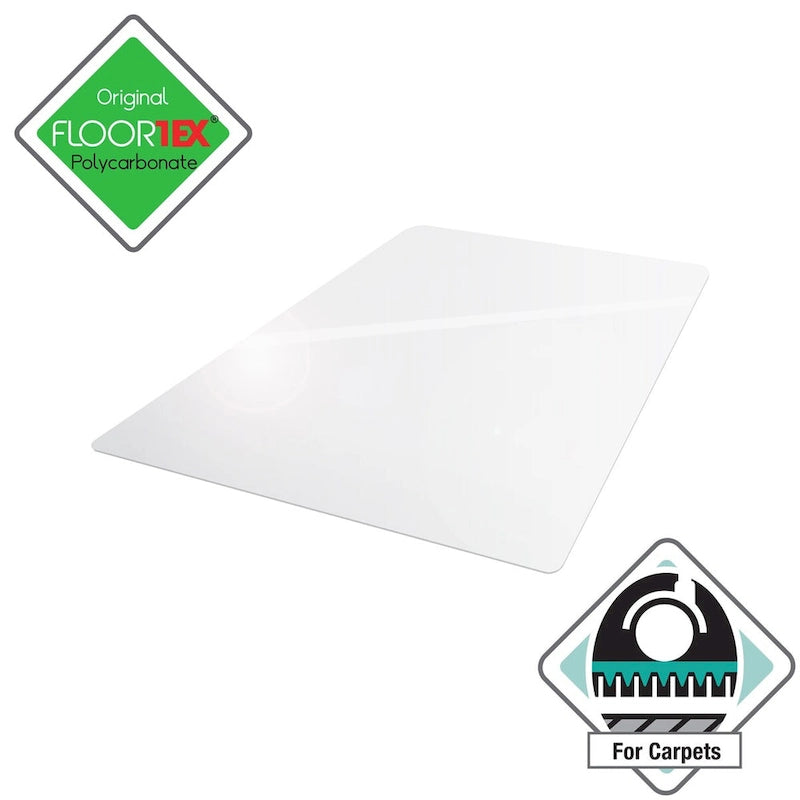 Galette de chaise rectangulaire en polycarbonate