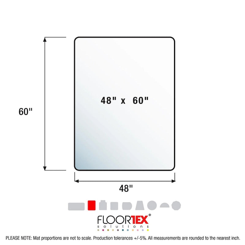Galette de chaise rectangulaire en polycarbonate